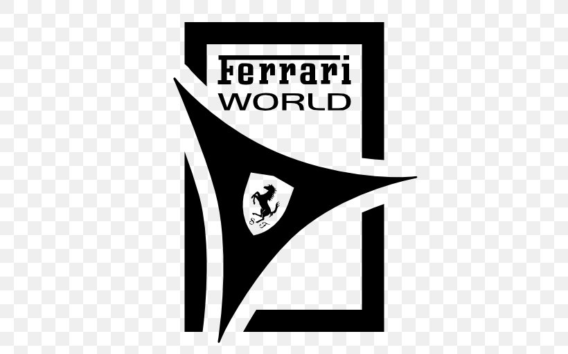 Ferrari World Abu Dhabi Car Lamborghini, PNG, 512x512px, Ferrari World Abu Dhabi, Abu Dhabi, Area, Black, Black And White Download Free