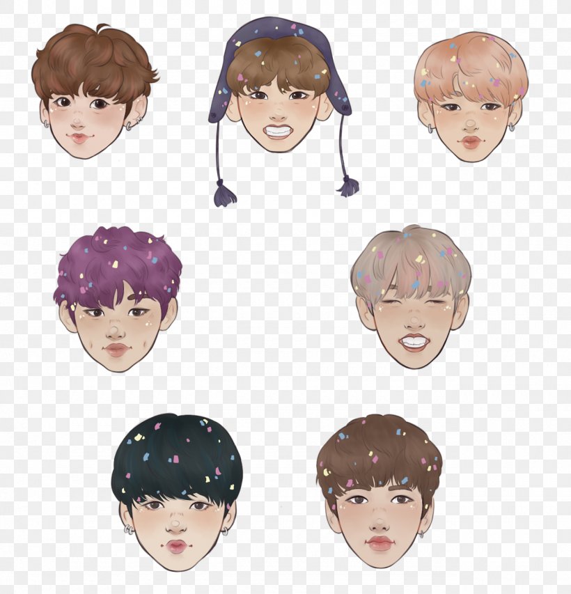 Jungkook RM BTS Sticker ब्लड स्वेट एंड टीयर्स, PNG, 1280x1333px, Watercolor, Cartoon, Flower, Frame, Heart Download Free