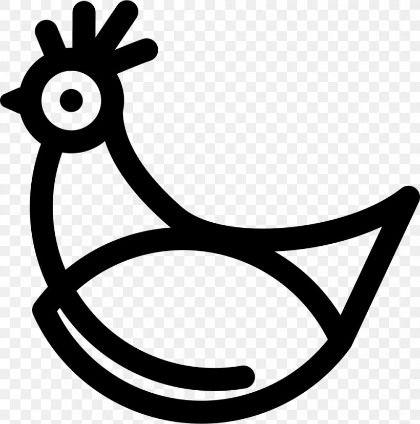 Chicken Clip Art, PNG, 980x990px, Chicken, Animal, Artwork, Bird, Black And White Download Free
