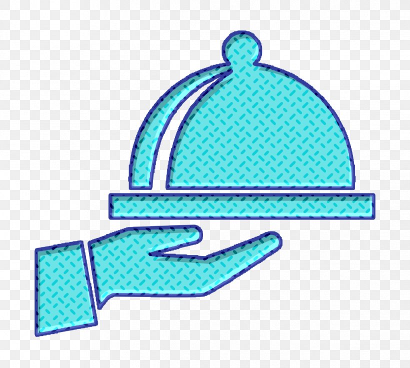 Food Icon Covered Food Tray On A Hand Of Hotel Room Service Icon Kitchen Icon, PNG, 1244x1118px, Food Icon, Aqua, Azure, Electric Blue, Headgear Download Free