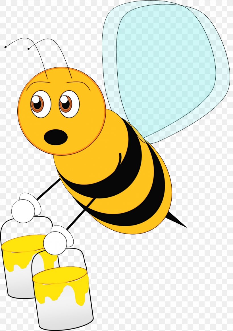 Bee Cartoon, PNG, 1399x1986px, Watercolor, Bee, Beehive, Bumblebee, Cartoon Download Free