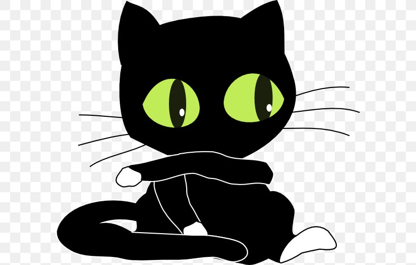 Felix The Cat Kitten Black Cat Clip Art, PNG, 600x524px, Cat, Animation, Black, Black And White, Black Cat Download Free