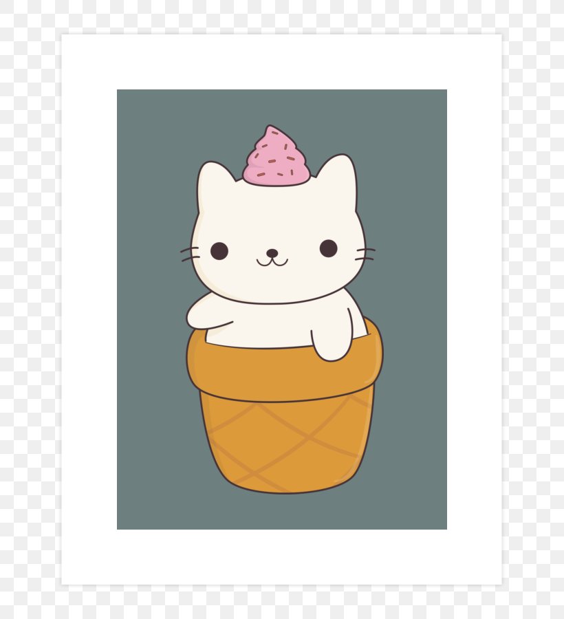 Kitten Ice Cream Cones Whiskers T-shirt, PNG, 740x900px, Kitten, Bluza, Carnivoran, Cat, Cat Like Mammal Download Free