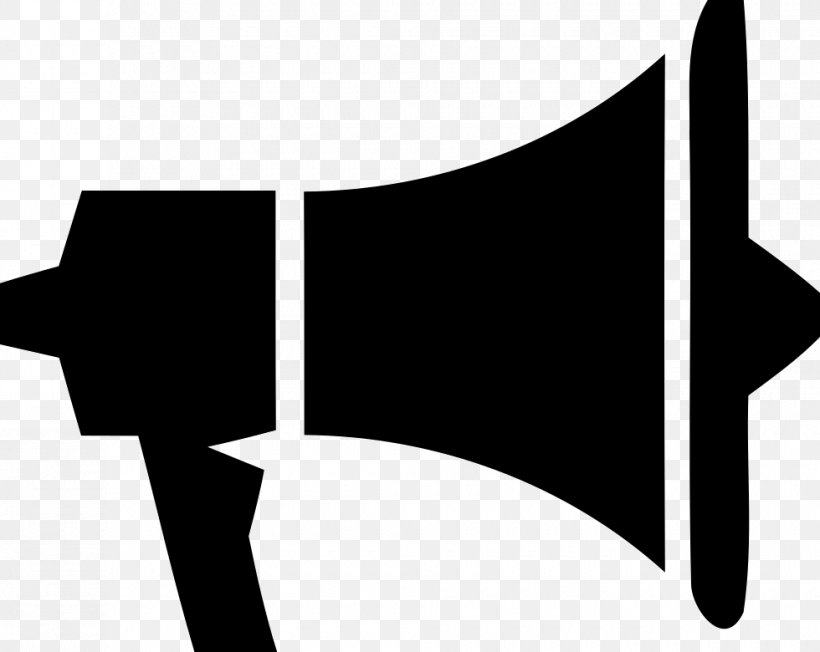 Microphone Horn Loudspeaker, PNG, 980x780px, Microphone, Advertising, Black, Black And White, Horn Download Free