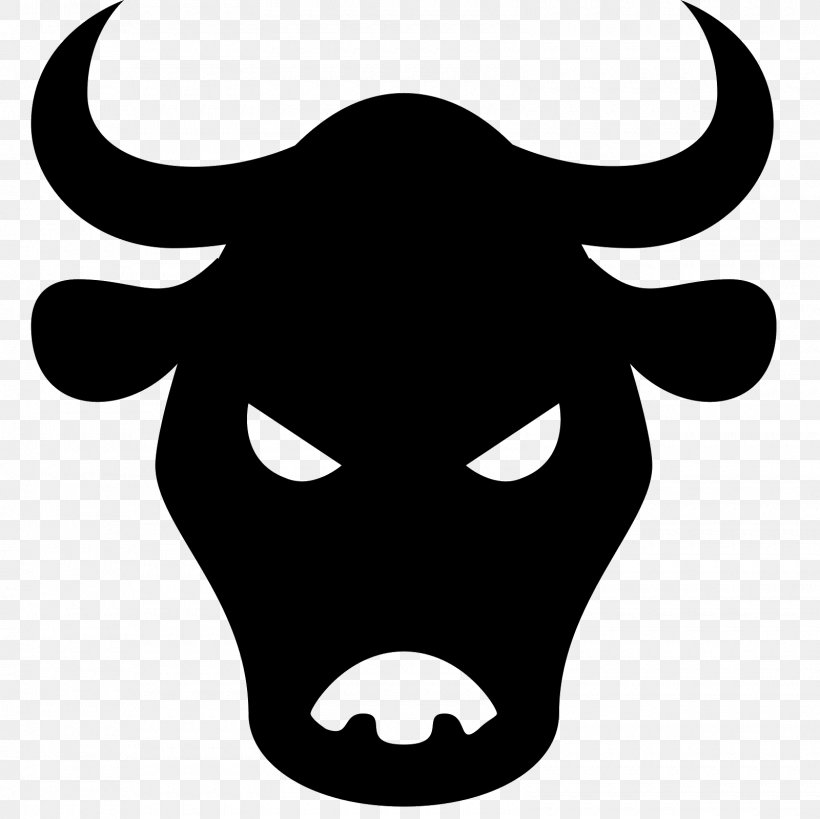 Ox Cattle Clip Art, PNG, 1600x1600px, Cattle, Artwork, Black, Black And White, Bull Download Free