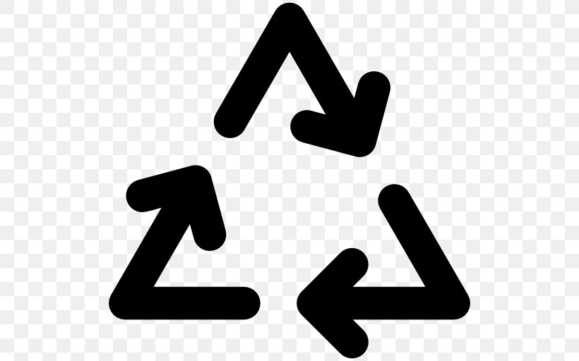 Recycling Symbol Arrow, PNG, 512x512px, Recycling, Area, Battery Recycling, Black And White, Brand Download Free