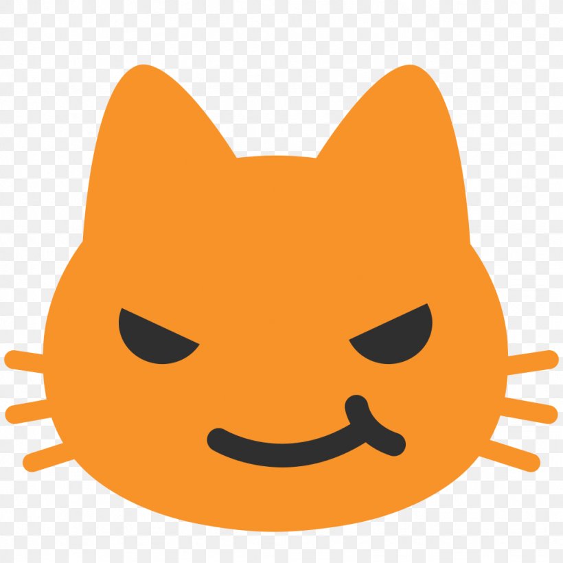 Cute Cat Emoji Kitten Android, PNG, 1024x1024px, Cat, Android, Cartoon, Cat Like Mammal, Cute Cat Download Free