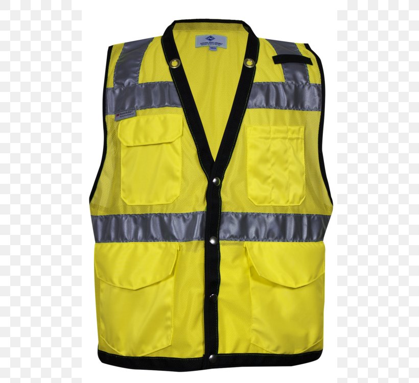 Gilets High-visibility Clothing Personal Protective Equipment Sleeve, PNG, 500x750px, Gilets, Bluza, Boilersuit, Chainsaw Safety Clothing, Clothing Download Free