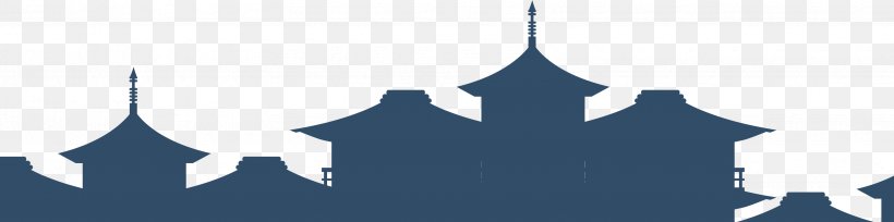 Silhouette Architecture Chinoiserie, PNG, 3425x854px, Silhouette, Architecture, Blue, Brand, Chinoiserie Download Free