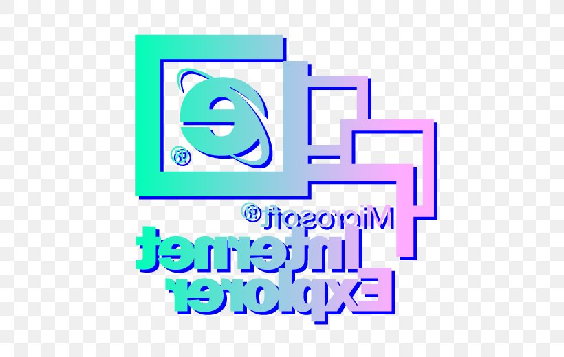 Vaporwave Internet Explorer, PNG, 578x520px, Vaporwave, Area, Blue, Brand, Computer Software Download Free