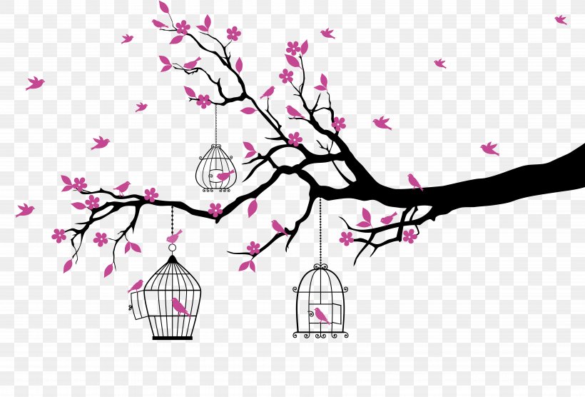 Wall Decal Sticker, PNG, 7000x4750px, Wall Decal, Advertising, Art, Blossom, Branch Download Free