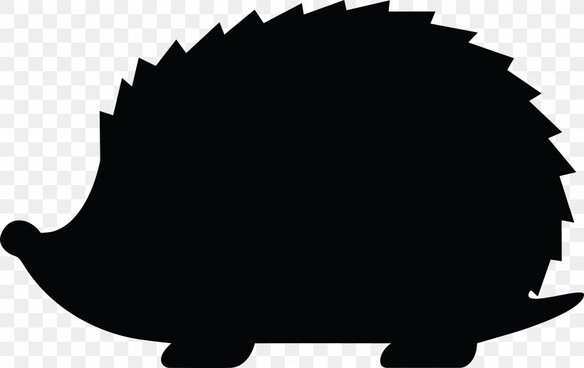 Hedgehog Clip Art, PNG, 4000x2525px, Hedgehog, Autocad Dxf, Black, Black And White, Monochrome Download Free