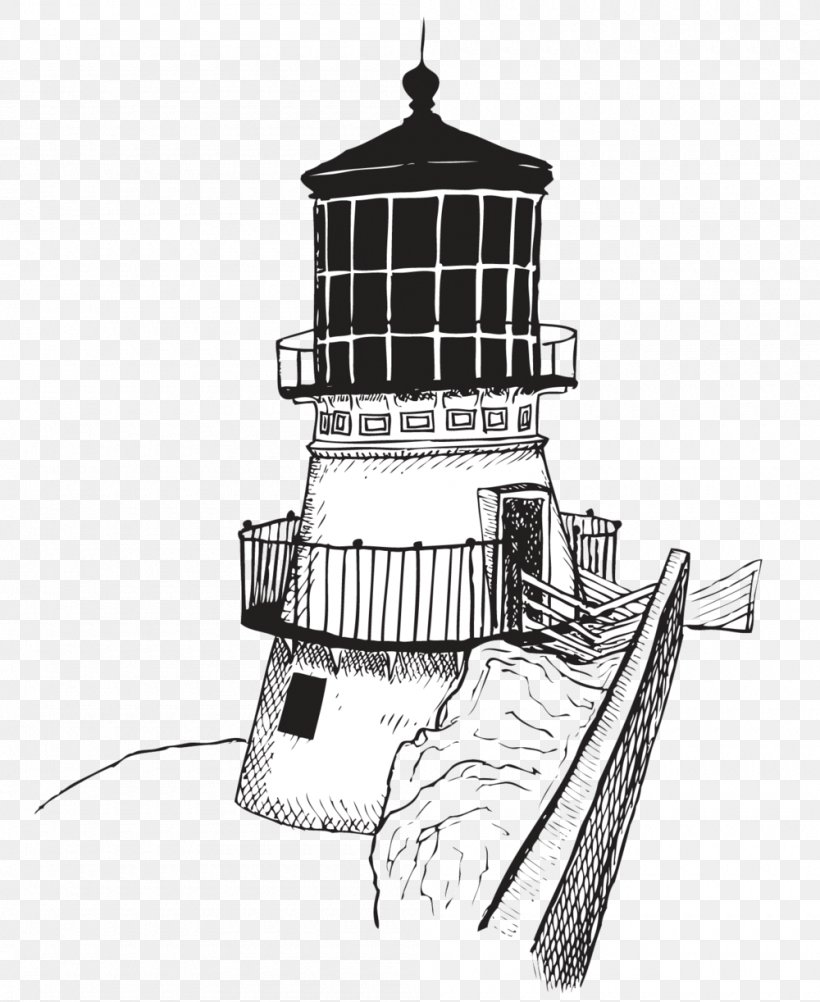 Lighthouse Clip Art Drawing Image Line Art, PNG, 1000x1222px, Lighthouse, Architecture, Art, Beacon, Blackandwhite Download Free