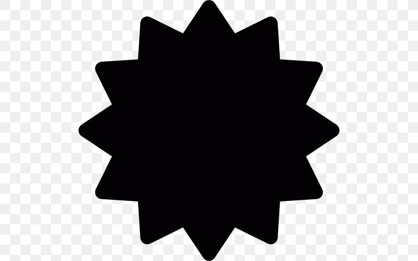 Shape, PNG, 512x512px, Shape, Black, Black And White, Fivepointed Star, Flower Download Free
