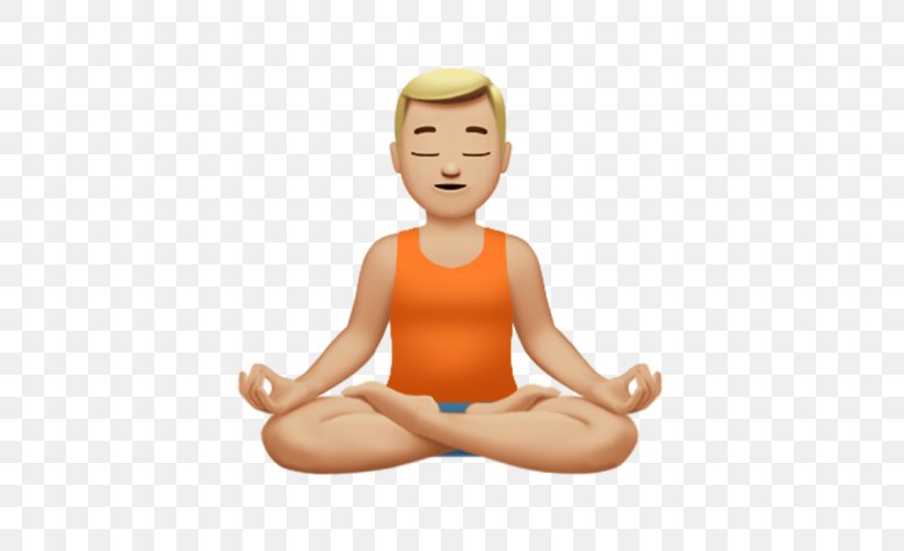 World Emoji Day Yogi Yoga Lotus Position, PNG, 500x500px, Watercolor, Cartoon, Flower, Frame, Heart Download Free