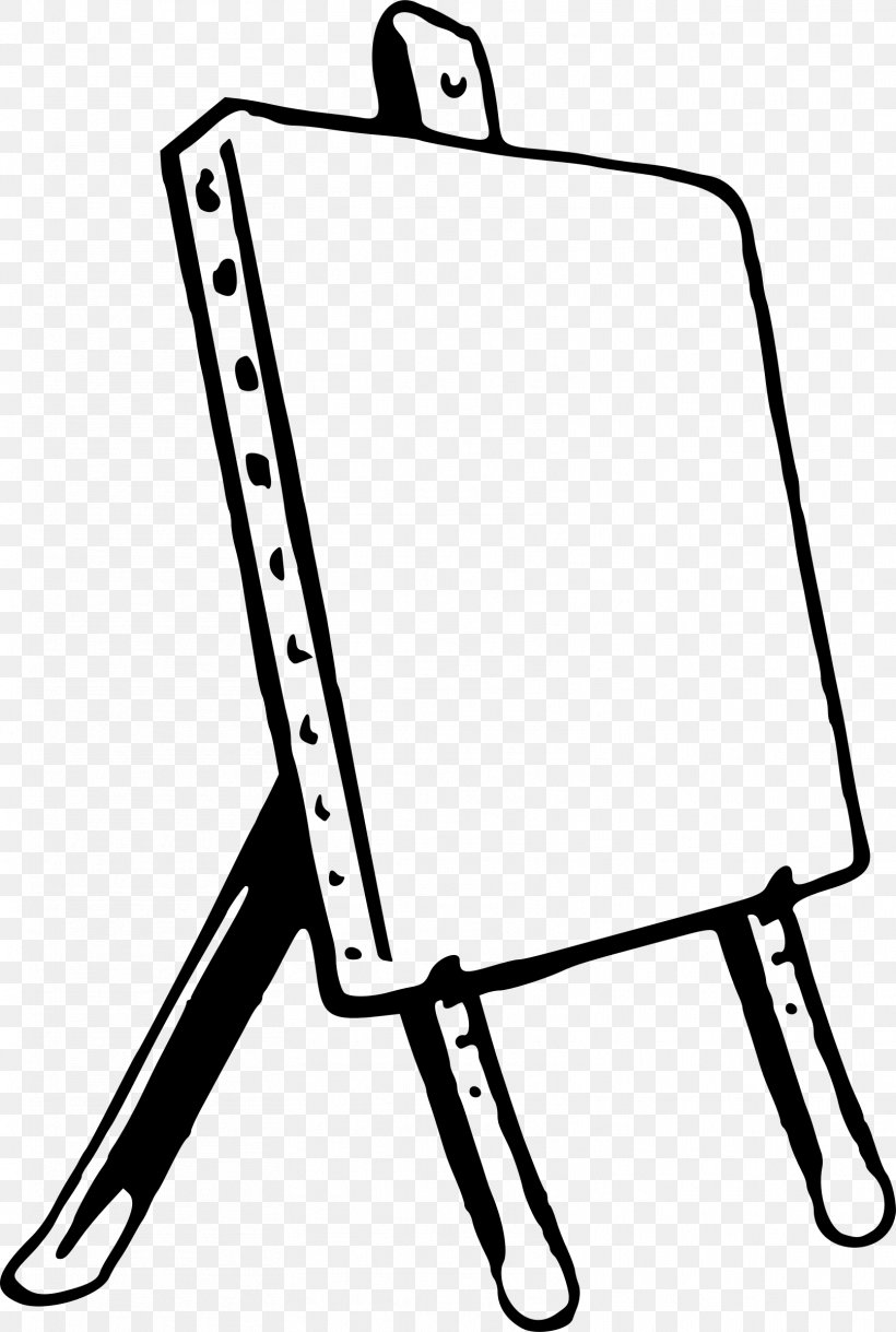 Easel Drawing Painting Clip Art, PNG, 1613x2399px, Easel, Area, Art, Black, Black And White Download Free
