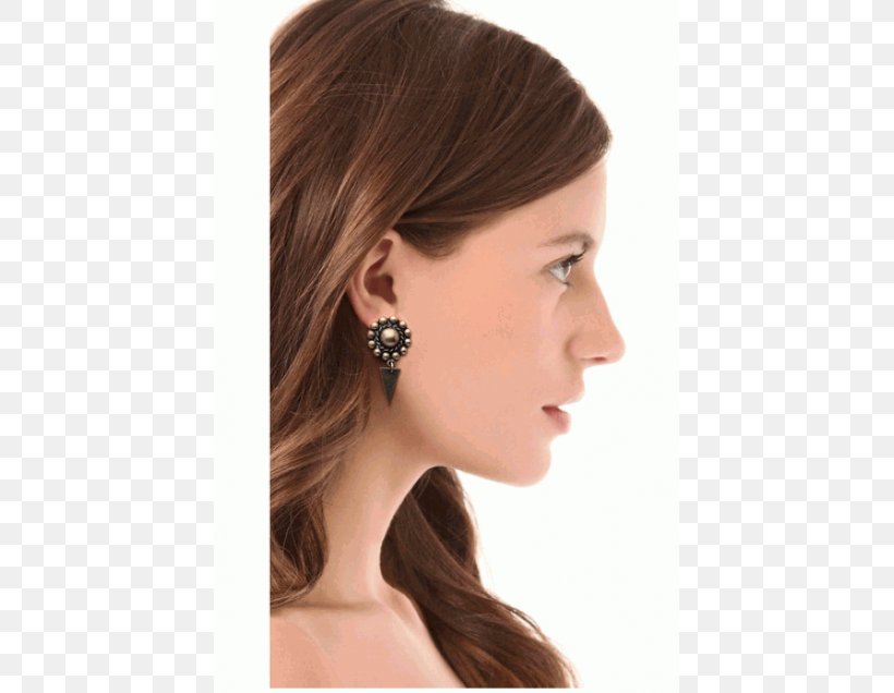 Earring Jennifer Meyer Jewellery Necklace Clothing, PNG, 560x636px, Earring, Bracelet, Brown Hair, Cheek, Chin Download Free