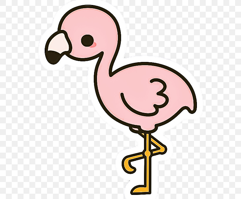 Flamingo, PNG, 708x678px, Bird, Beak, Cartoon, Flamingo, Greater Flamingo Download Free
