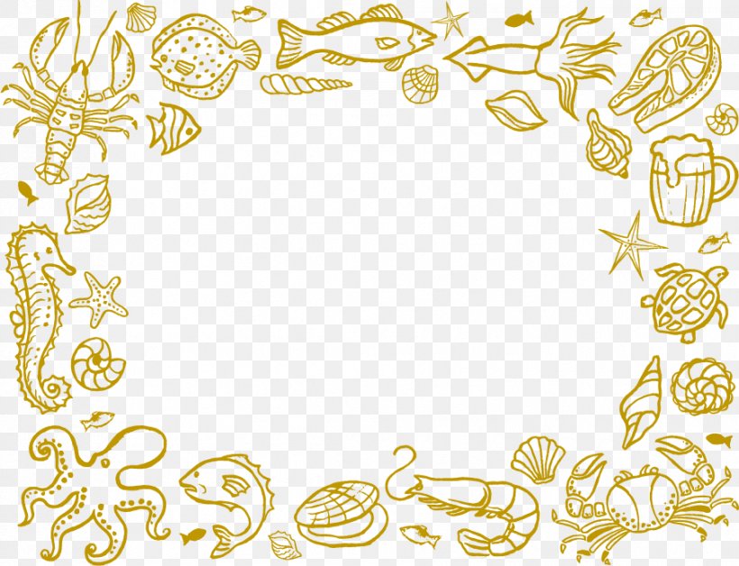 Seafood Download Restaurant, PNG, 903x692px, Seafood, Area, Border, Cuisine, Fish Download Free