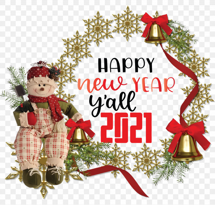 2021 Happy New Year 2021 New Year 2021 Wishes, PNG, 3000x2860px, 2021 Happy New Year, 2021 New Year, 2021 Wishes, Christmas Day, Christmas Decoration Download Free