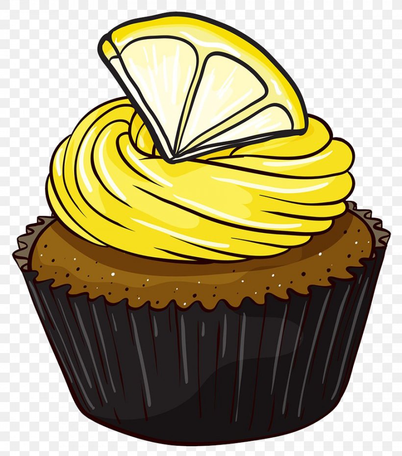 Cupcake Icing Lemon Clip Art, PNG, 902x1024px, Cupcake, Baking, Baking Cup, Buttercream, Cake Download Free