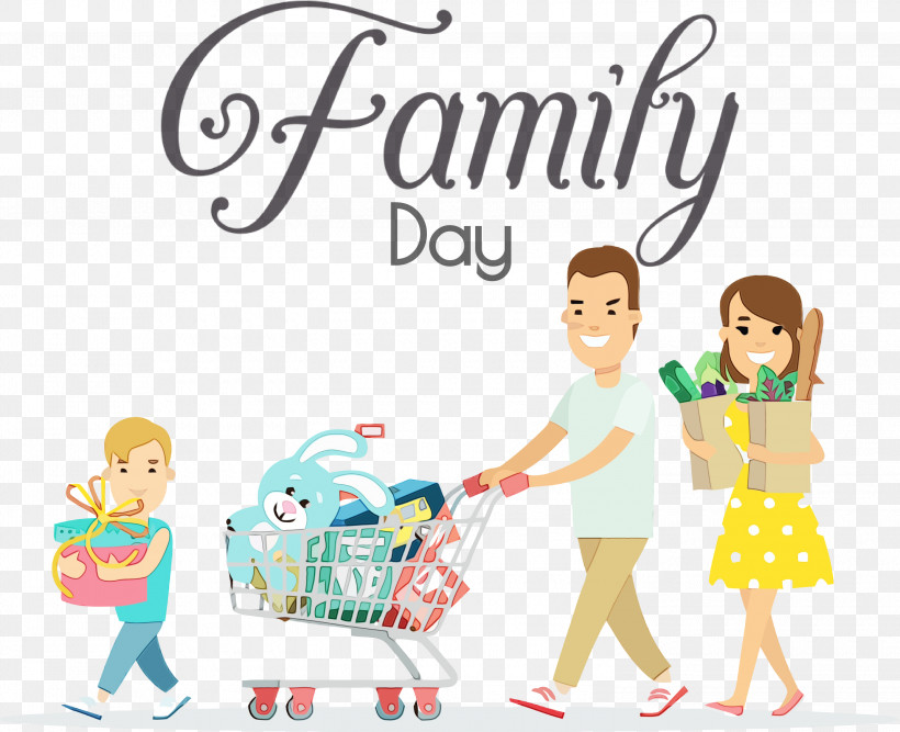 Shopping Cart, PNG, 3000x2441px, Family Day, Animation, Cartoon, Dongman, Family Download Free