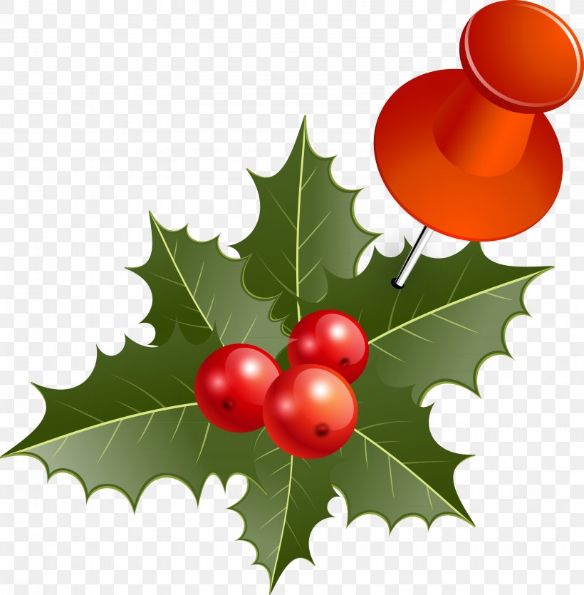 Clip Art Vector Graphics Christmas Day Illustration Image, PNG, 3010x3066px, Christmas Day, Aquifoliaceae, Aquifoliales, Berry, Branch Download Free