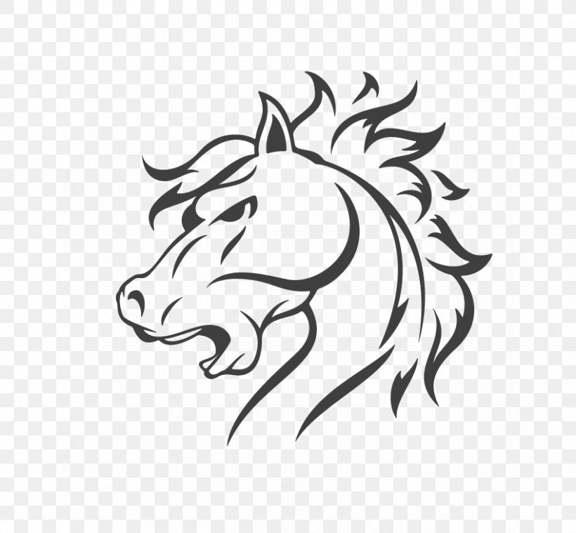 Horse Logo Illustration, PNG, 849x786px, Horse, Art, Black, Black And White, Creativity Download Free
