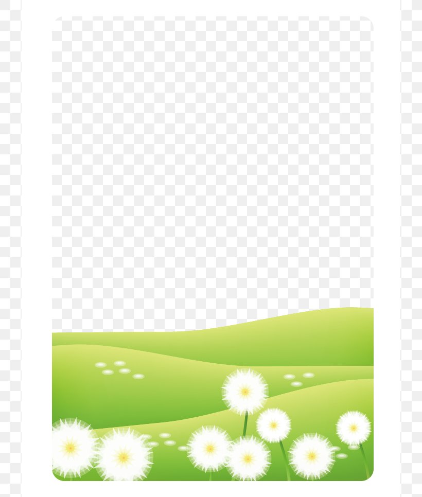 Lawn Euclidean Vector Dandelion, PNG, 735x966px, Lawn, Dandelion, Designer, Flower, Grass Download Free