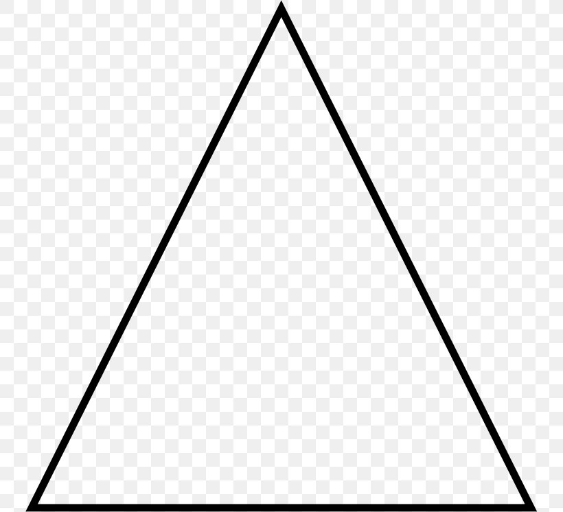 Triangle Shape Symbol Clip Art, PNG, 746x746px, Triangle, Area, Black, Black And White, Black Triangle Download Free