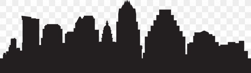 Austin Vector Graphics Skyline Royalty-free Illustration, PNG, 1200x352px, Austin, Black And White, City, Landmark, Line Art Download Free