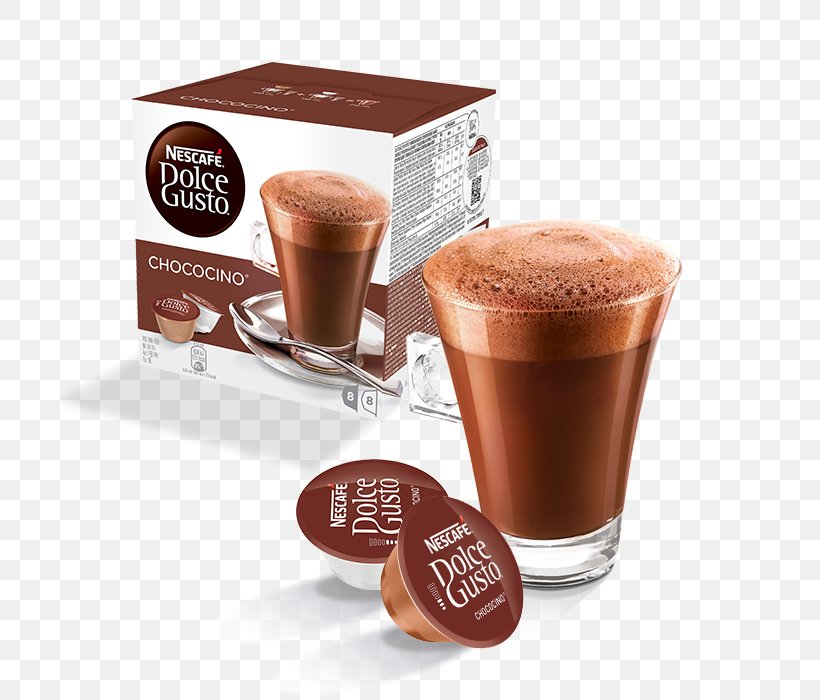 Dolce Gusto Hot Chocolate Milk Coffee Caffè Mocha, PNG, 700x700px, Dolce Gusto, Cacao Tree, Cafe, Cafe Au Lait, Caffeine Download Free