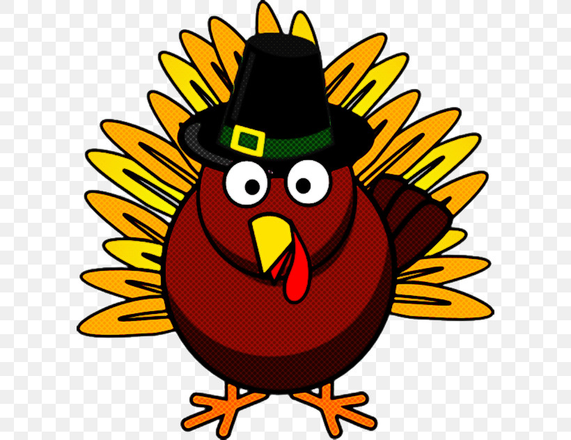 Thanksgiving, PNG, 600x632px, Cartoon, Beak, Bird, Thanksgiving Download Free