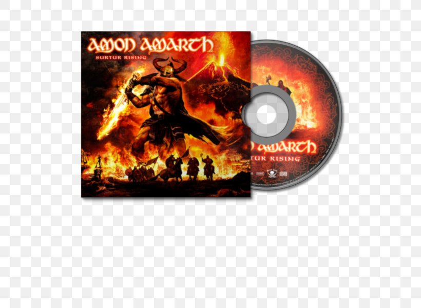 Amon Amarth Surtur Rising Twilight Of The Thunder God War Of The Gods Album, PNG, 600x600px, Amon Amarth, Album, Album Cover, Compact Disc, Deezer Download Free