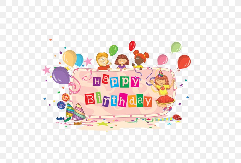 Birthday Cake Childrens Party Clip Art, PNG, 555x555px, Birthday Cake, Area, Art, Balloon, Birthday Download Free