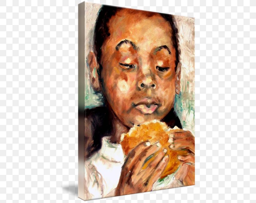 Watercolor Painting Veggie Burger Gallery Wrap Oil Painting, PNG, 440x650px, Watercolor Painting, Art, Boy, Canvas, Face Download Free
