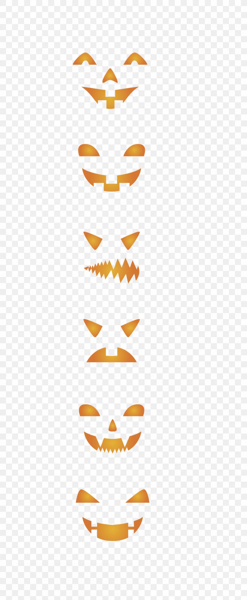 Pumpkin Jack-o'-lantern Halloween, PNG, 898x2183px, Pattern, Orange Download Free