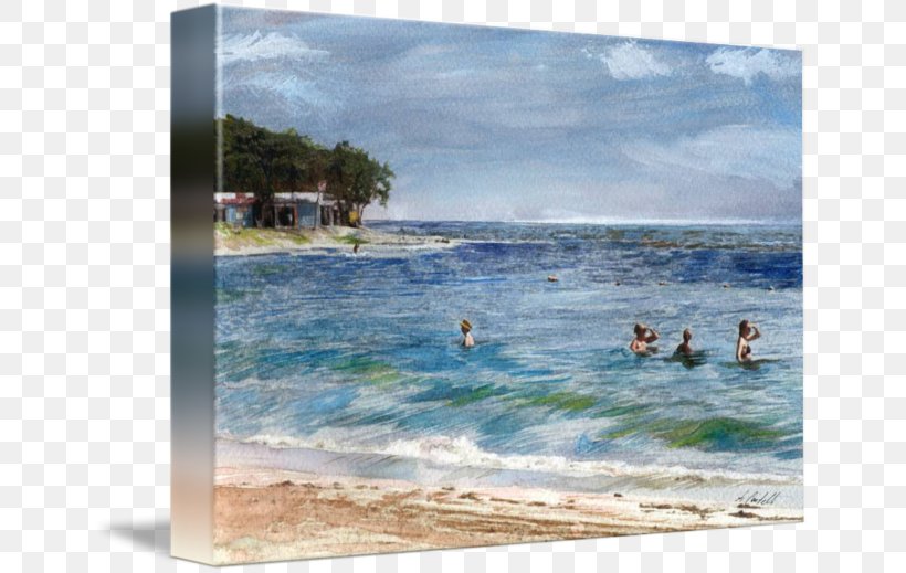 Shore Watercolor Painting Sea Beach, PNG, 650x519px, Shore, Bay, Beach, Coast, Coastal And Oceanic Landforms Download Free
