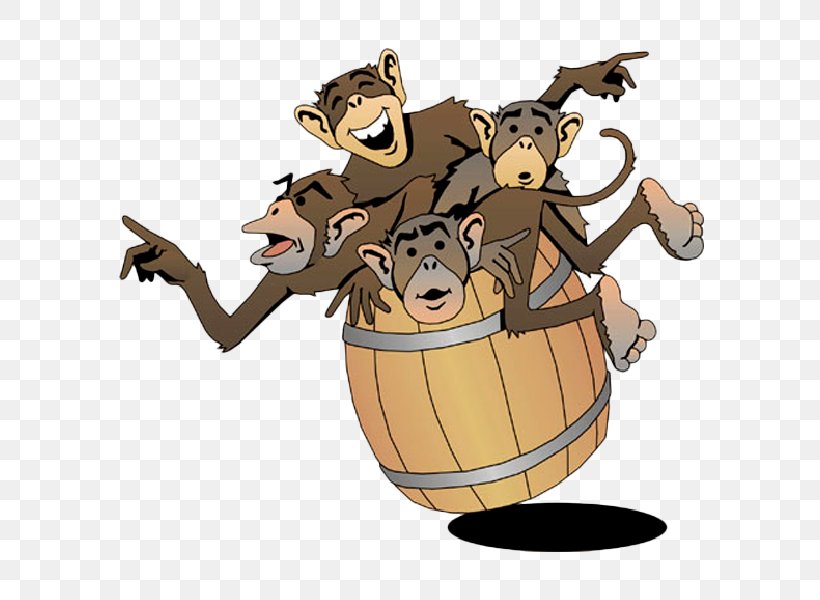 barrel of monkey clipart