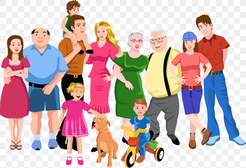 Family Cartoon Clip Art, PNG, 1600x1100px, Family, Cartoon, Child, Community, Drawing Download Free
