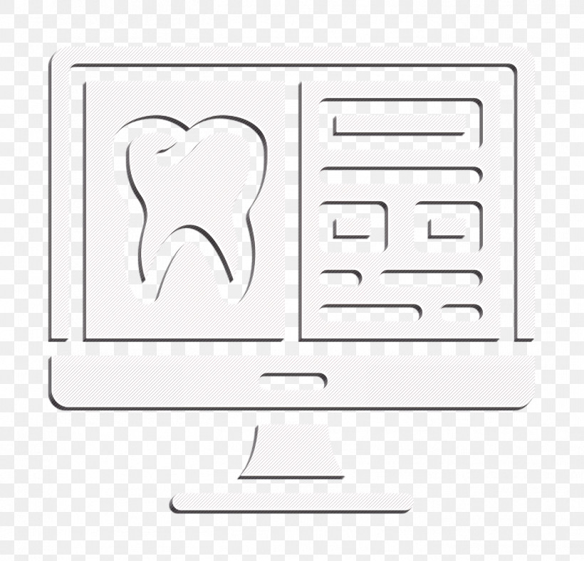 Tooth Icon Dentistry Icon, PNG, 1404x1352px, Tooth Icon, Blackandwhite, Computer Monitor, Dentistry Icon, Line Download Free