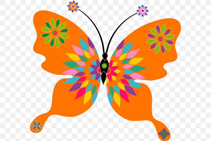 Butterfly Drawing Clip Art, PNG, 587x550px, Butterfly, Art, Arthropod, Brush Footed Butterfly, Drawing Download Free