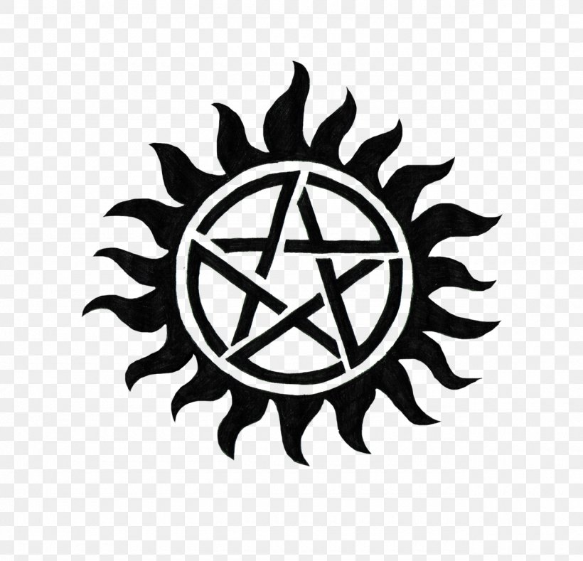 Dean Winchester Supernatural YouTube Pentagram Television Show, PNG, 1280x1233px, Dean Winchester, Black And White, Brand, Decal, Demonic Possession Download Free