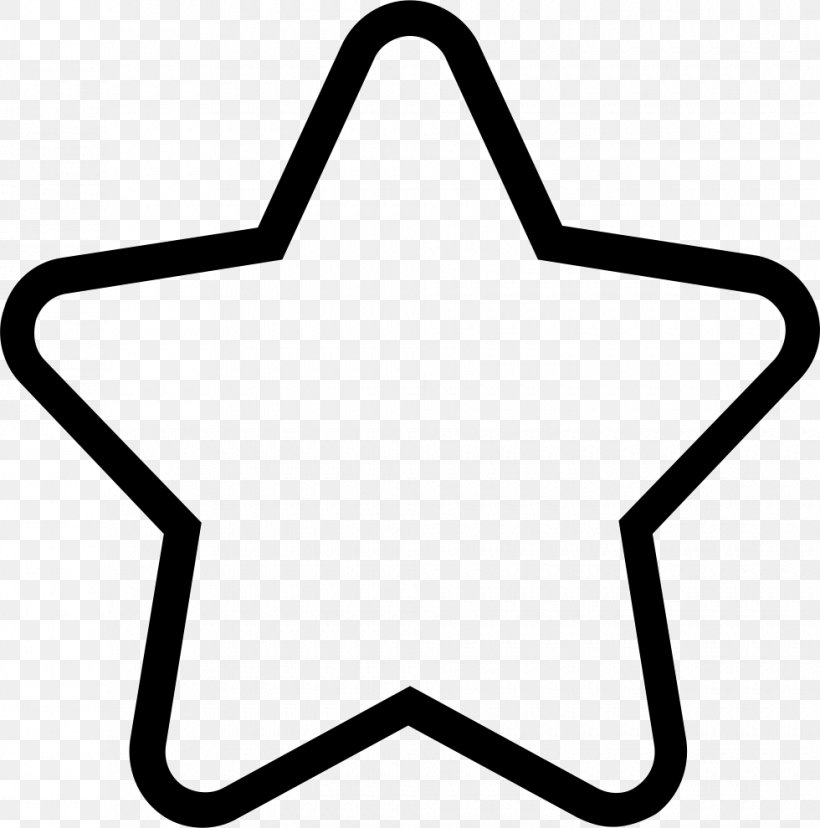 Clip Art, PNG, 980x990px, Fivepointed Star, Area, Black, Black And White, Shape Download Free