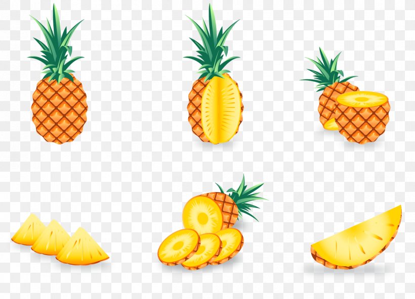 Pineapple Euclidean Vector Vegetarian Cuisine, PNG, 1252x905px, Pineapple, Ananas, Bromeliaceae, Diet Food, Food Download Free
