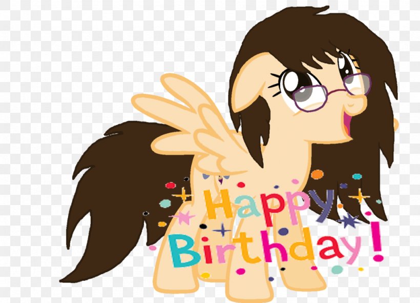 Pony Happy Birthday To You Horse Song, PNG, 1024x739px, Watercolor, Cartoon, Flower, Frame, Heart Download Free