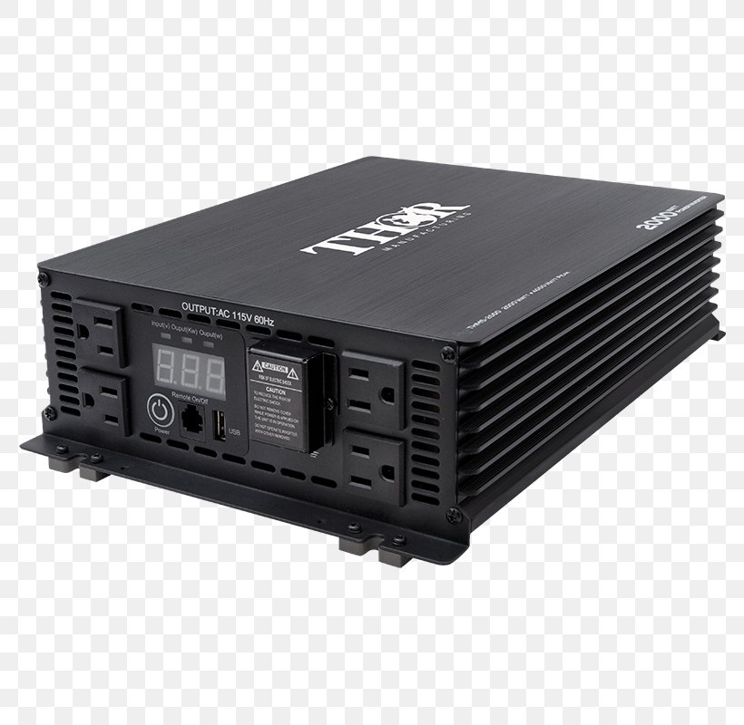 Power Inverters Battery Charger Sine Wave Electric Power Watt, PNG, 800x800px, Power Inverters, Ac Adapter, Amplifier, Audio Receiver, Battery Charger Download Free
