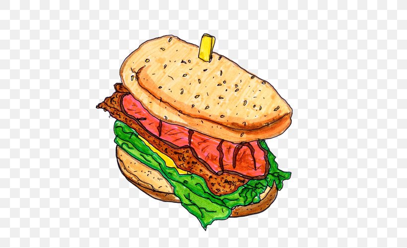 Fast Food Junk Food Hamburger Clip Art, PNG, 500x501px, Fast Food, Cheeseburger, Chocolate Spread, Cuisine, Drawing Download Free