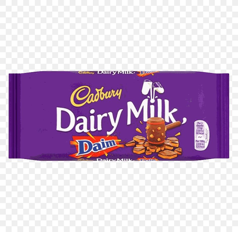 Chocolate Bar Cadbury Dairy Milk Daim, PNG, 800x800px, Chocolate Bar, Almond, Brand, Cadbury, Cadbury Dairy Milk Download Free