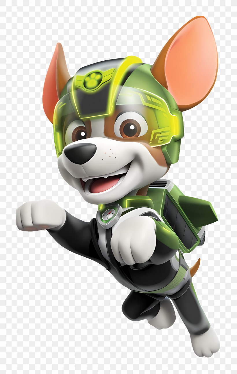Paw Patrol - Cartoon Dog In Green Suit PNG